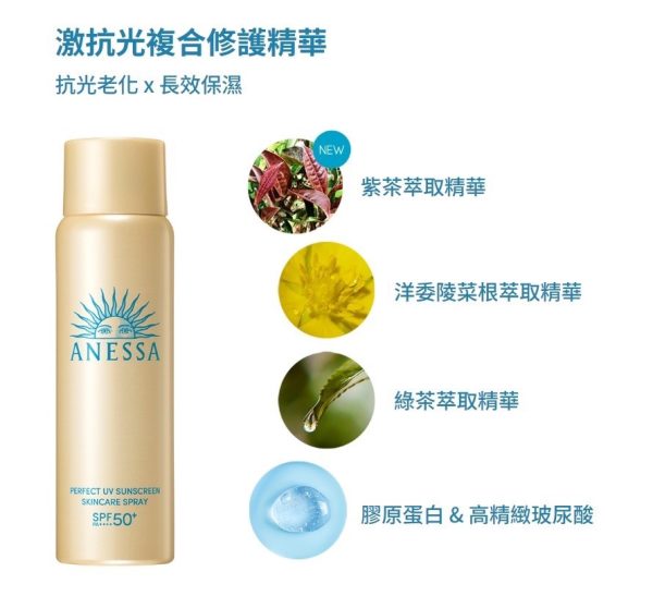 ANESSA 安耐曬 金鑽高效防曬噴霧NA 60g：圖片 5